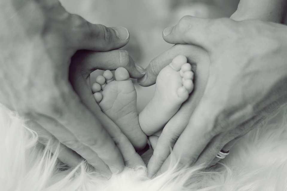 Baby, Feet, Father, Mother, Small Child, Ten, Baby Feet